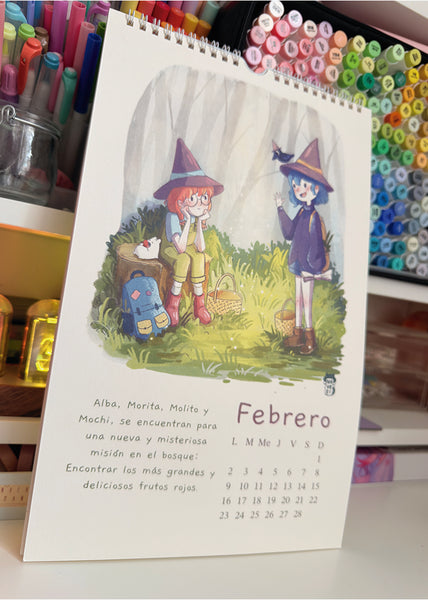 Calendario 2026 "UN DIA EN EL BOSQUE: LA AVENTURA DE LAS MORAS"