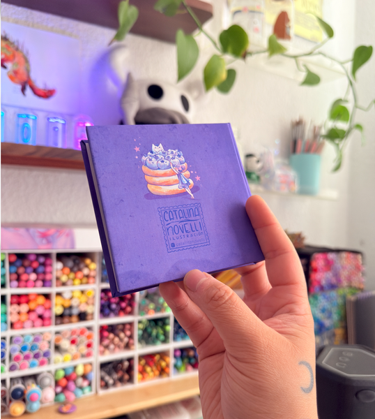 Libreta de acuarela  "Hada Jacarand"  modelo mini pocket