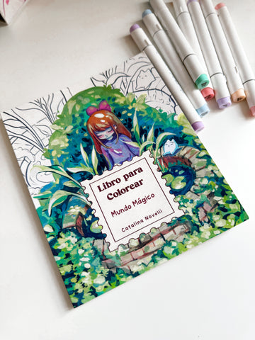Libro para colorear "MUNDO MÁGICO"