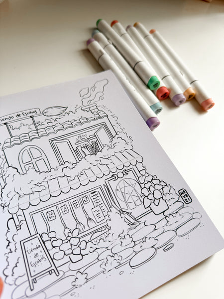 Libro para colorear "MUNDO MÁGICO"