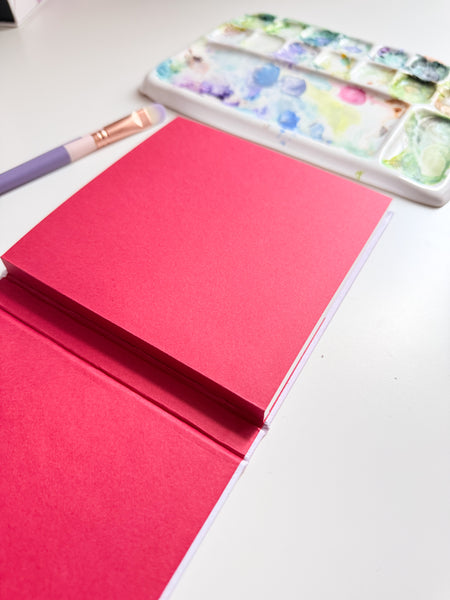 Libreta de acuarela MINI "Niña honguito"
